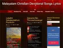 Tablet Screenshot of malayalamchristiandevotionals.com